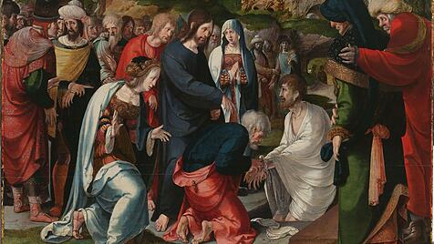 Die Auferstehung des Lazarus von Aertgen van Leyden.