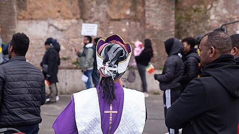 Rom:  Gläubige protestieren  gegen die Spaltung der orthodoxen Kirche in Äthiopien