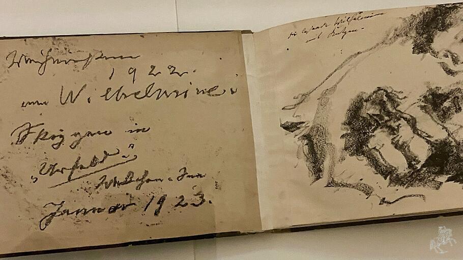 Blick auf das „Walchensee-Skizzenbuch“.