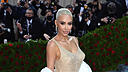 Kim Kardashian in Marilyn Monroes Kleid bei der Met Gala 2022.