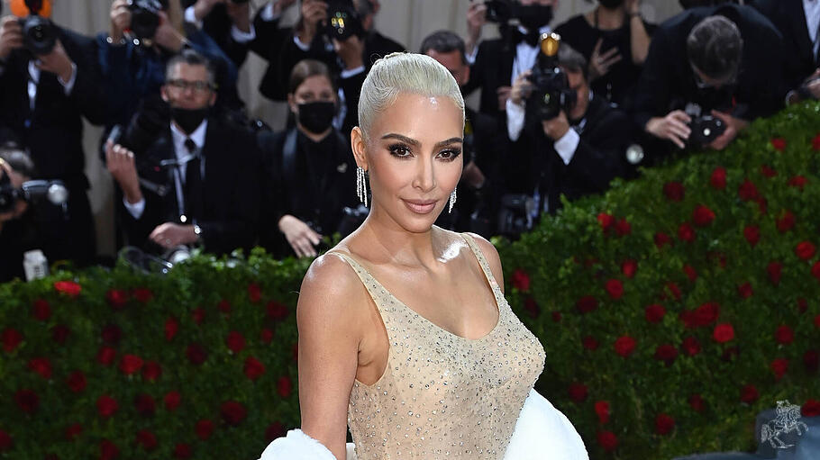 Kim Kardashian in Marilyn Monroes Kleid bei der Met Gala 2022.