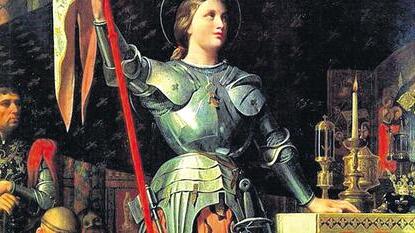 Die heilige Johanna von Orleans.