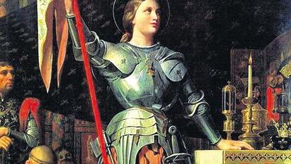 Die heilige Johanna von Orleans.