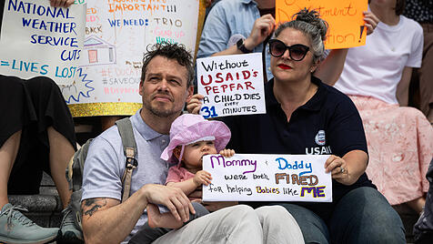 Protest gegen USAID-Abwicklung