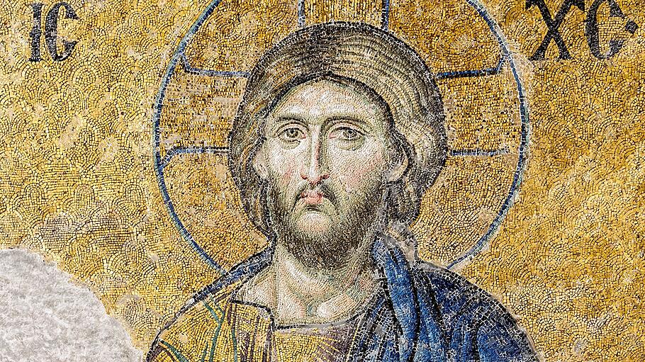 Christ Pantocrator - Mosaïque de la  Déisis - Sainte-Sophie (Istambul, Turquie)