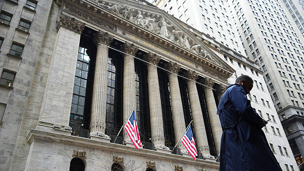 New Yorker Börse an der Wall Street