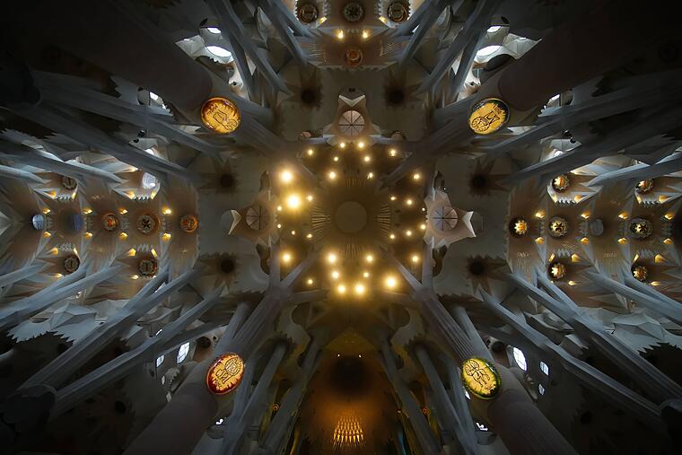 Interior de la Sagrada Familia