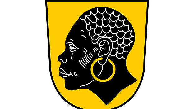 Wappen von Coburg mit Heiligen Mauritius
