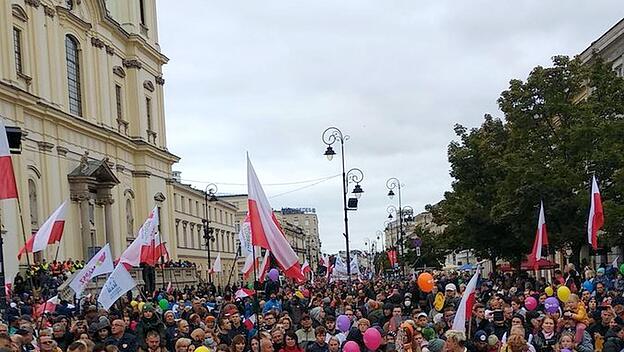 Marsch für das Leben in Polen.