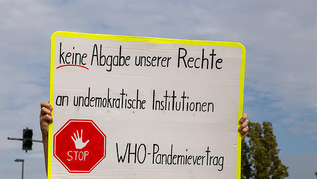Demonstration gegen Pandemievertrag
