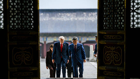 Donald Trump bei Xi Jinping