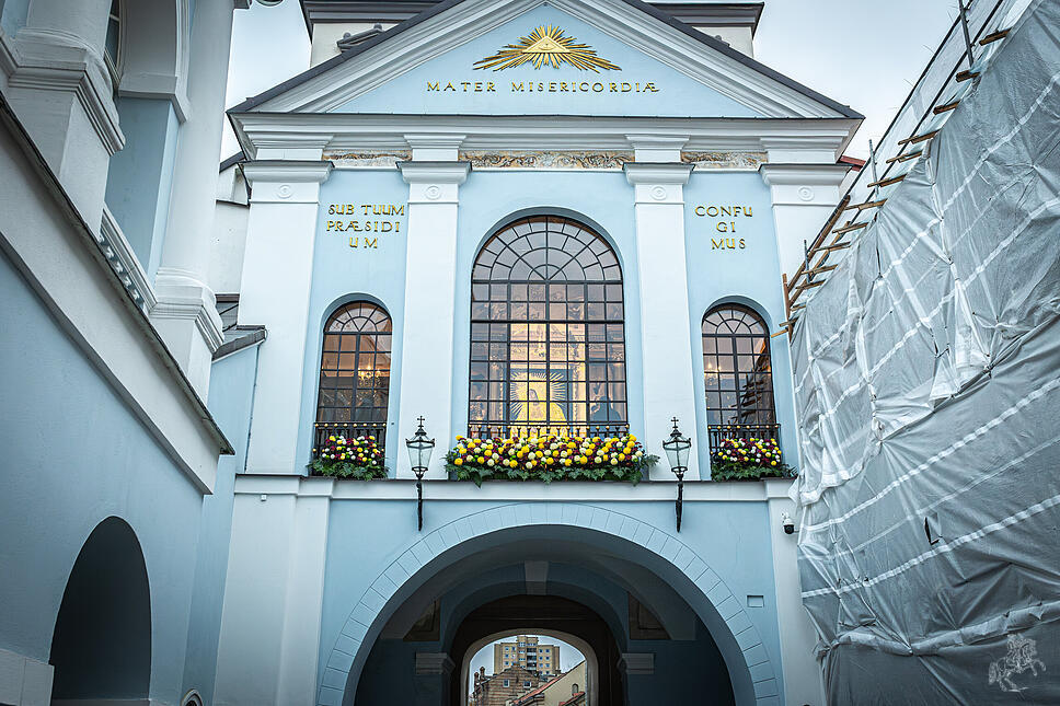 Spaziergang mit Erzbischof Georg Gänswein.