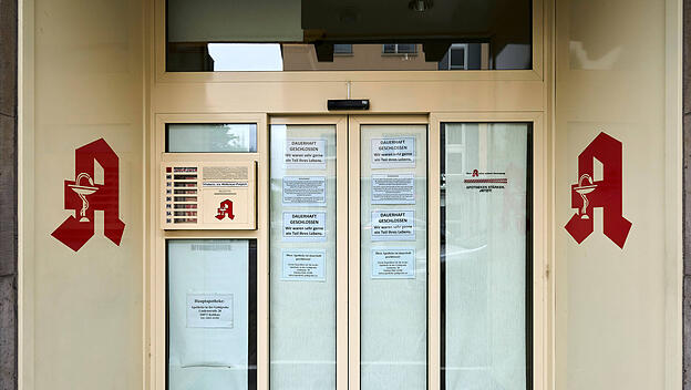 Geschlossene Apotheke in Koblenz