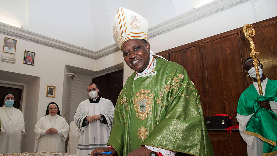 Italy, Rome, Vatican, 22/06/26. Card. Antoine Kambanda, Archbishop of Kigali (Rwanda), takes possession of the title of