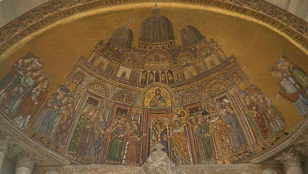 Mosaik im Markusdom in Venedig