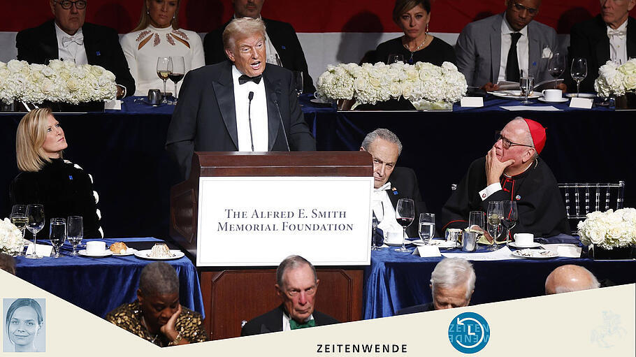 Donald Trump spricht beim renommierten Alfred E. Smith Memorial Foundation Dinner