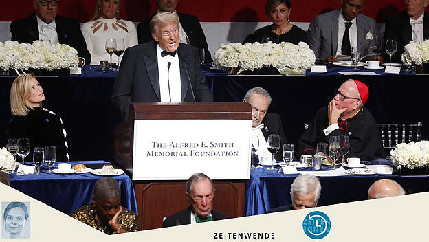 Donald Trump spricht beim renommierten Alfred E. Smith Memorial Foundation Dinner