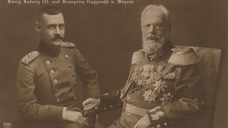 König Ludwig III. und Kronprinz Rupprecht von Bayern
