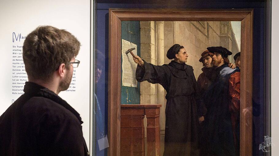 Ferdinand Pauwels Gemälde "Luthers Thesenanschlag" von 1872