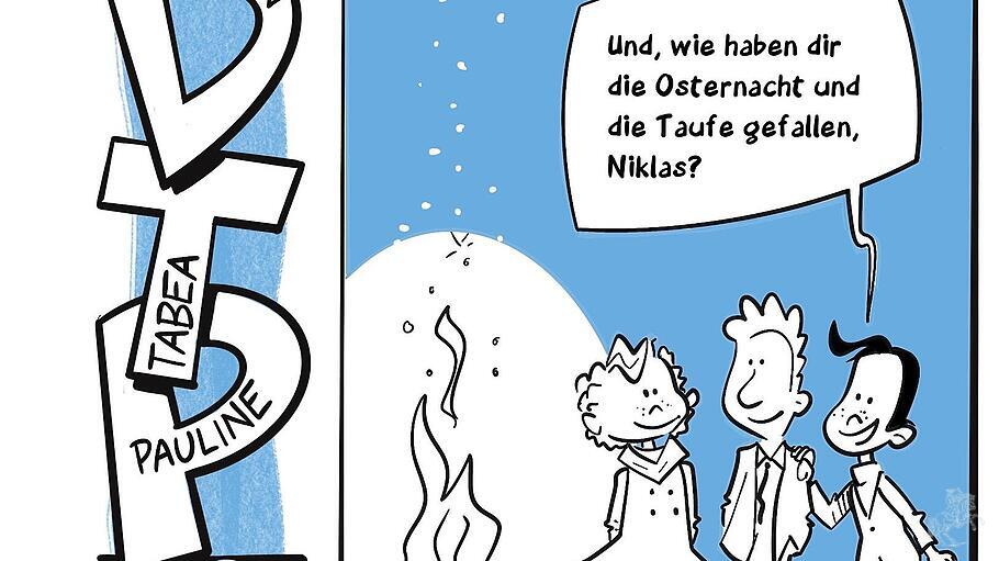 Von der Taufe berichten - DTP Kids Cartoon 05. April 2024