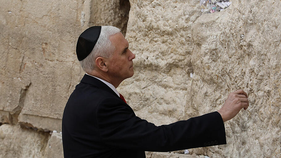 US-Vizepräsident Pence besucht Klagemauer in Jerusalem