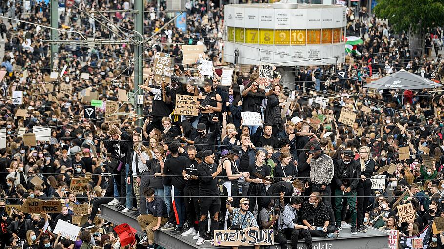 Demonstration gegen Rassismus in Berlin