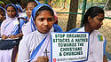 Demonstration von Christen in Indien