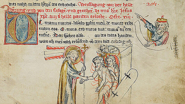 Illustration der anonymen Erstübersetzung der Bibel ins Deutsche