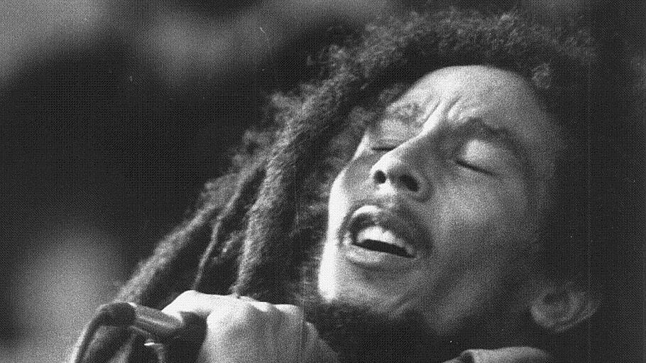 Bob Marley im Jahr 1980 bei einem Konzert in München