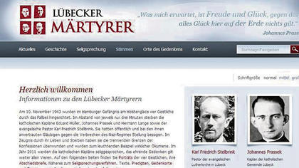 Lübecker Märtyrer - Internetseite