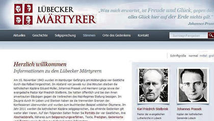 Lübecker Märtyrer - Internetseite
