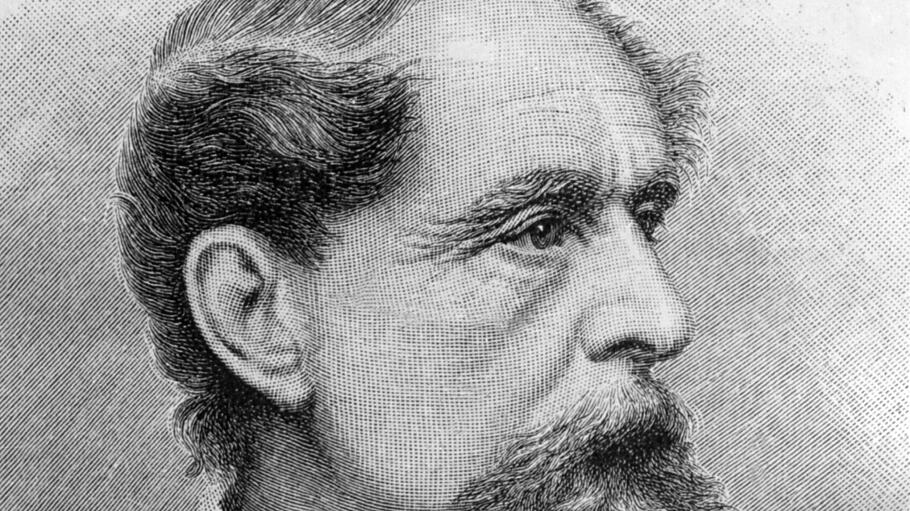Der britische Schriftsteller Charles Dickens