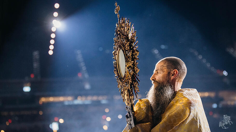 Die für den Nationalen Eucharistischen Kongress vom Papst gesegnete Monstranz