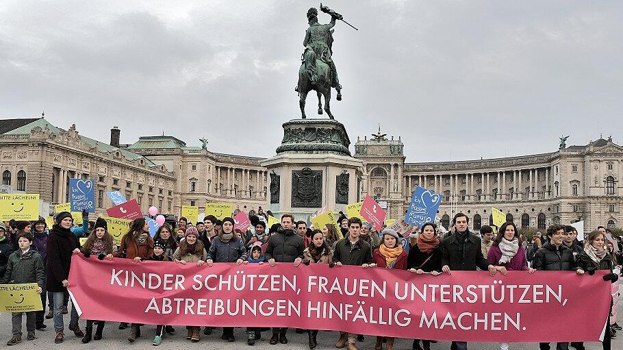 Demonstartion für Schutz des ungeborenen Lebens in Wien