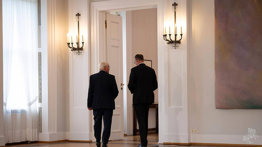 Friedrich Merz bei Bundespräsident Steinmeier