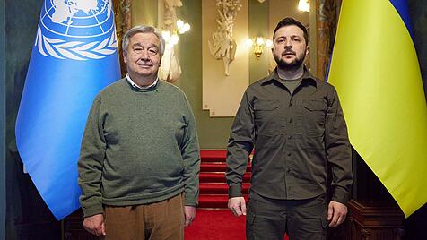 Ukraine-Krieg - UN-Generalsekretär Guterres in Kiew