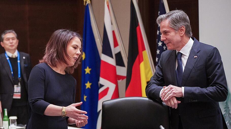 Außenministerin Baerbock beim Treffen der G7-Außenminister