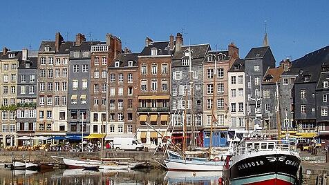 Honfleur, an der Mündung der Seine gelegene Stadt mit seinem Vieux Bassin