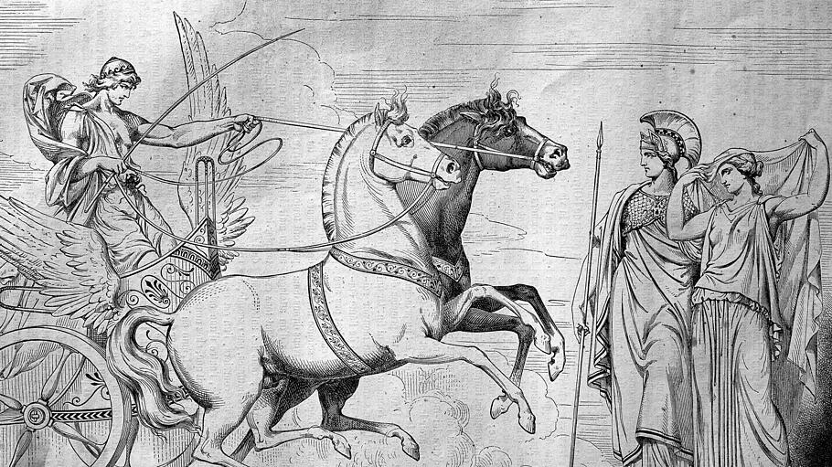 Die Pferde als Symbol für die beiden Seelenteile in der Lehre Platons