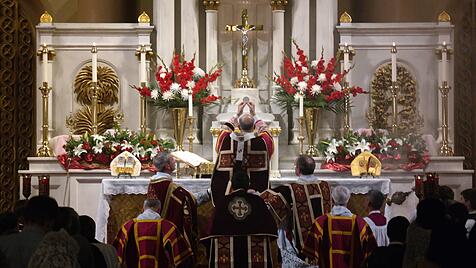 Gottesdienst der "Traditional Latin Mass Society" in San Francisco.