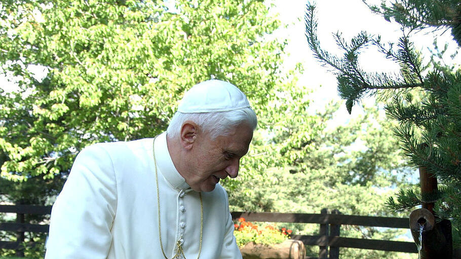 Papst Benedikt XVI. im Urlaub