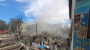 Raketenangriffe auf die Ukraine