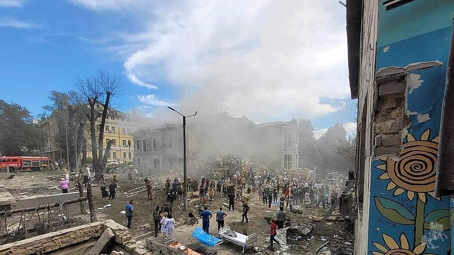 Raketenangriffe auf die Ukraine