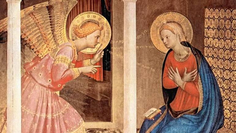 "Verkündigung"  vom italienischen Renaissance-Maler Fra Angelico