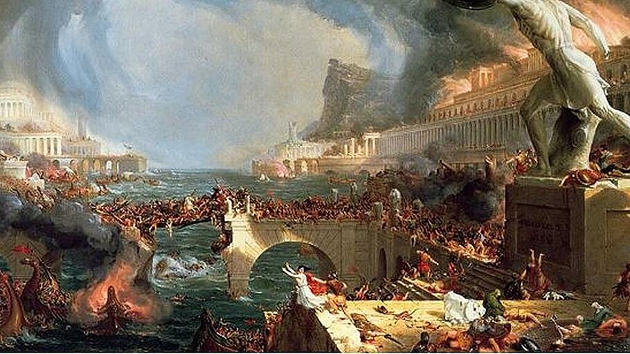 "Der Untergang Roms", Maler Thomas Cole