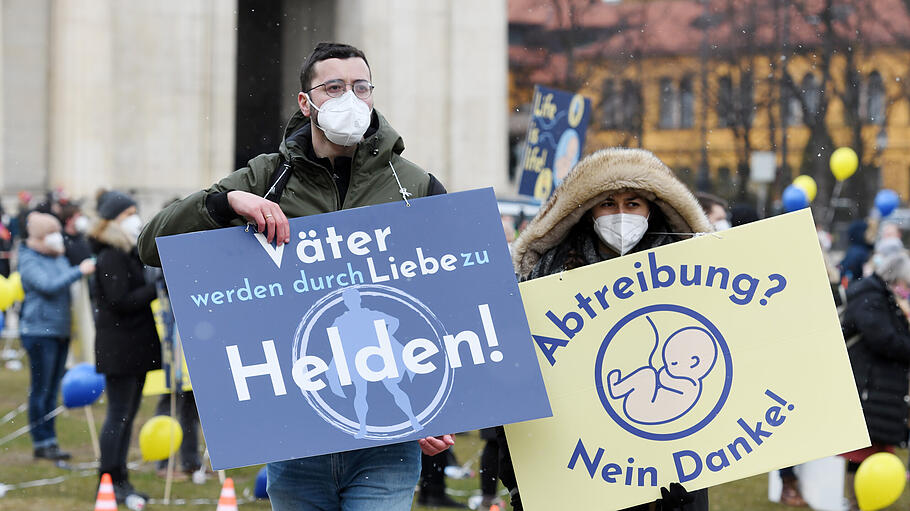 Abtreibungsgegner demonstrieren in München
