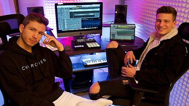 Münchener Rapper Maxi (links) und Alex von O'Bros