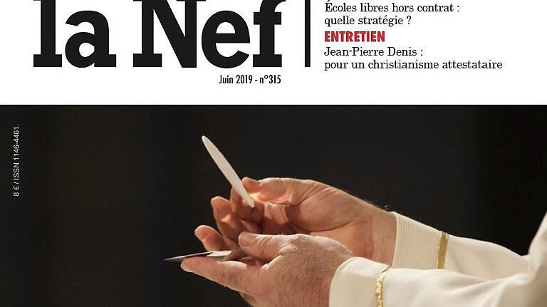 Das Titelblatt der Zeitschrift "La Nef".