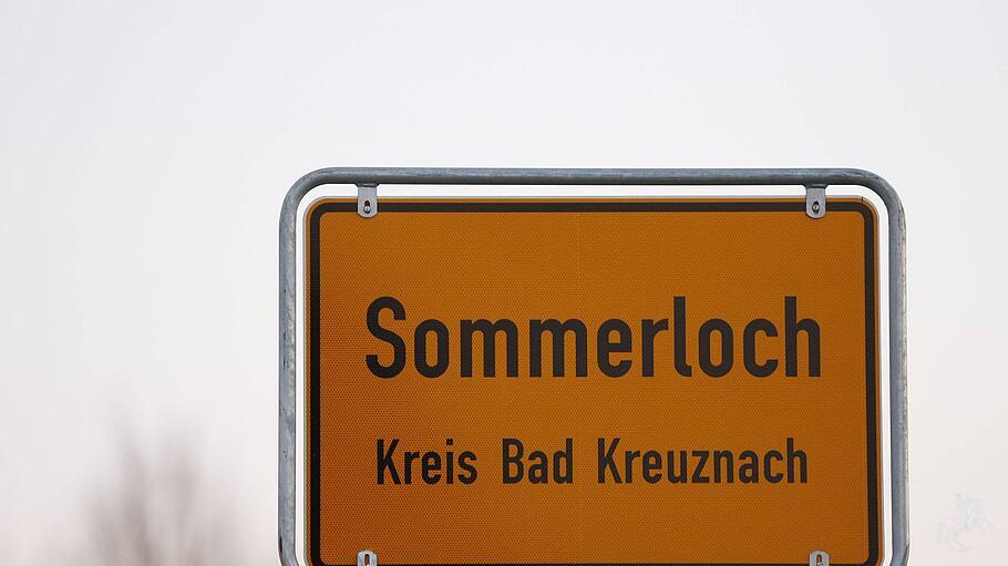 Alf Deutschland Ortsschild der Gemeinde Sommerloch am 14 03 2016