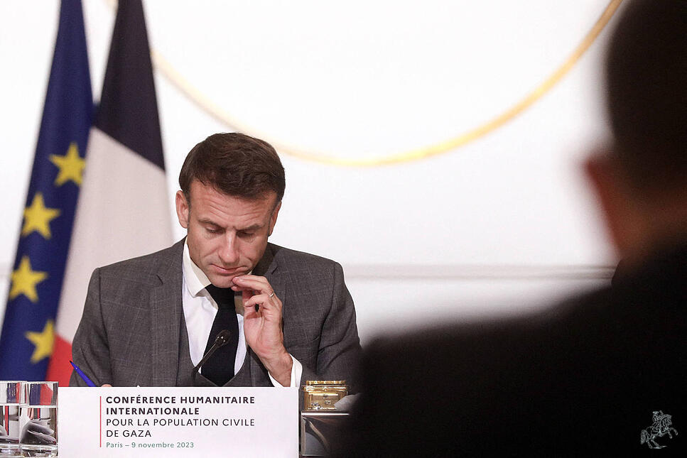 Emmanuel Macron ist beim Thema Nahost-Konflikt auf einem außenpolitischen Zick-Zack-Kurs.